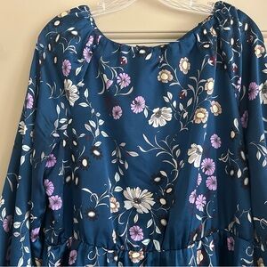 EUC Ann Taylor Floral Tie Dress